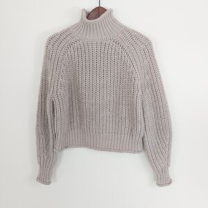 H&M High Neck Ribbed Sweater Size Small